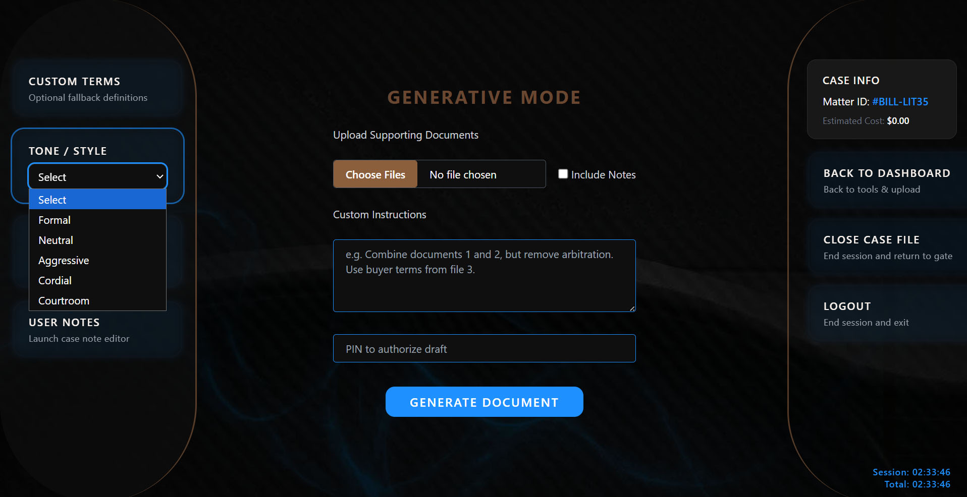 Generative Mode